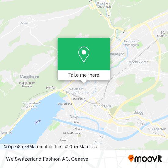 We Switzerland Fashion AG map