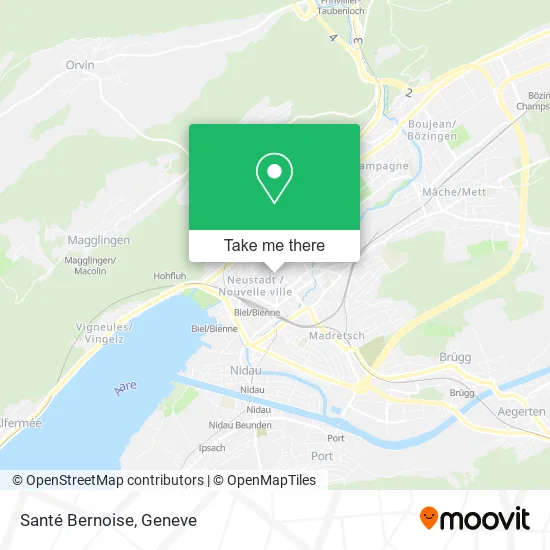 Santé Bernoise map