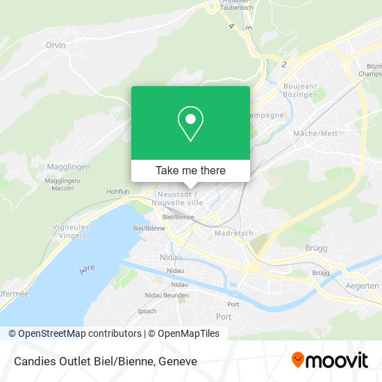 Candies Outlet Biel/Bienne map