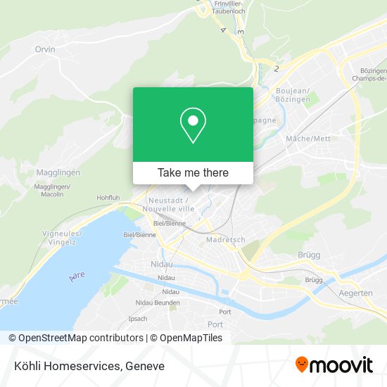 Köhli Homeservices map