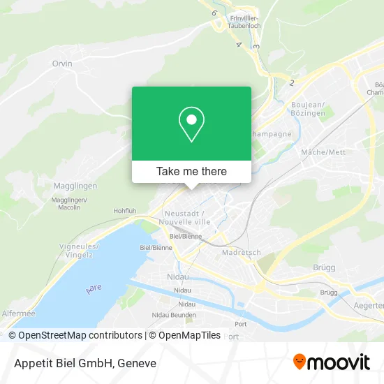 Appetit Biel GmbH map