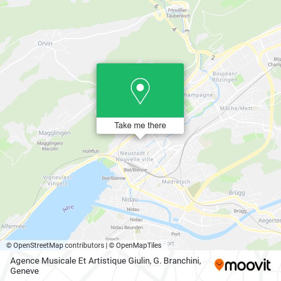 Agence Musicale Et Artistique Giulin, G. Branchini map