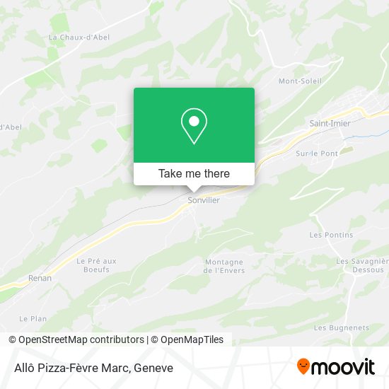 Allô Pizza-Fèvre Marc map