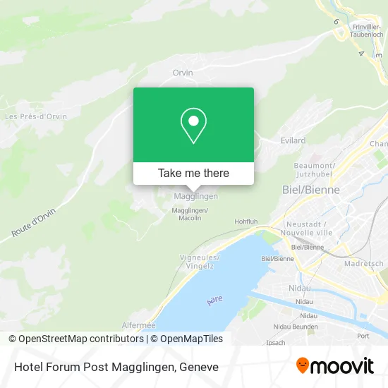 Hotel Forum Post Magglingen map