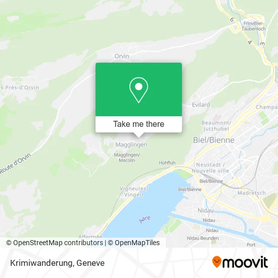 Krimiwanderung map