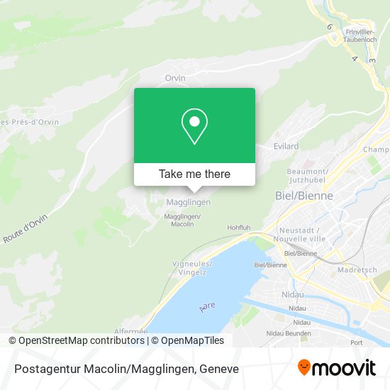 Postagentur Macolin/Magglingen map