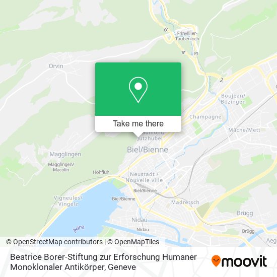Beatrice Borer-Stiftung zur Erforschung Humaner Monoklonaler Antikörper map