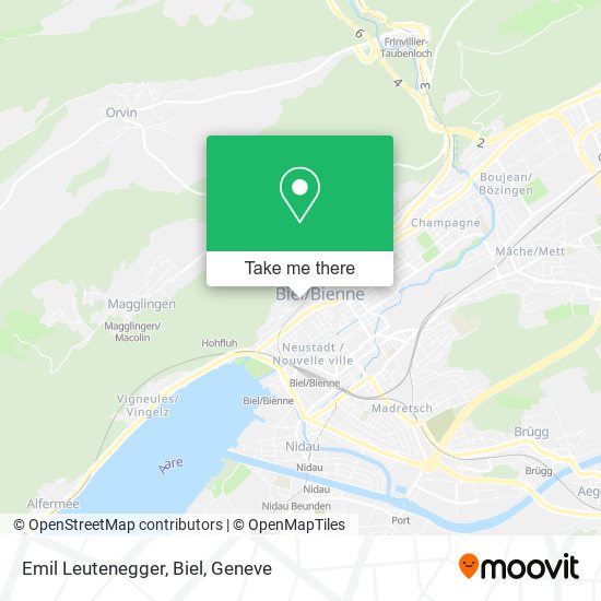Emil Leutenegger, Biel map