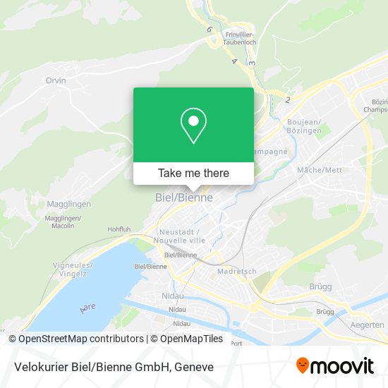 Velokurier Biel/Bienne GmbH map