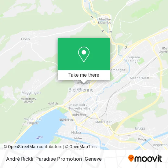 André Rickli 'Paradise Promotion' map