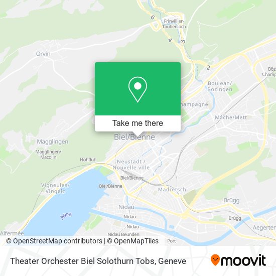 Theater Orchester Biel Solothurn Tobs map