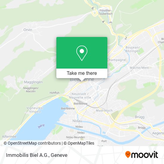 Immobilis Biel A.G. map