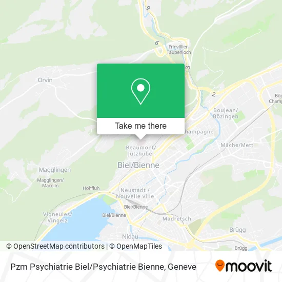 Pzm Psychiatrie Biel / Psychiatrie Bienne map