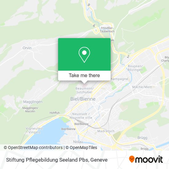Stiftung Pflegebildung Seeland Pbs map