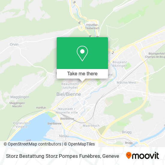 Storz Bestattung Storz Pompes Funèbres map