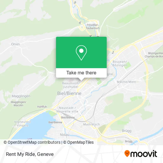 Rent My Ride map