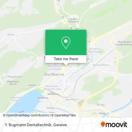 Y. Bugmann Dentaltechnik map