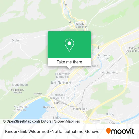 Kinderklinik Wildermeth-Notfallaufnahme map