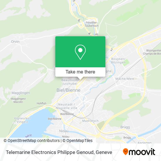 Telemarine Electronics Philippe Genoud map