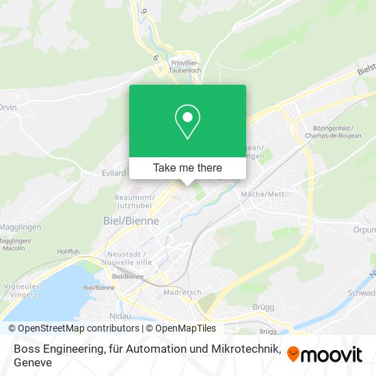 Boss Engineering, für Automation und Mikrotechnik map