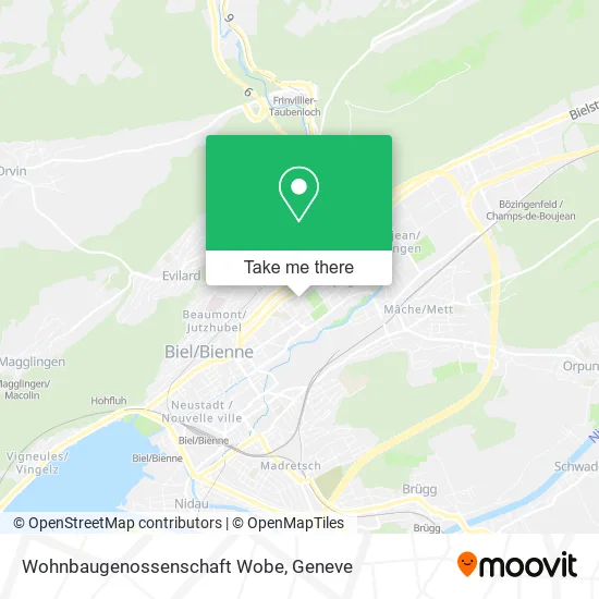 Wohnbaugenossenschaft Wobe map