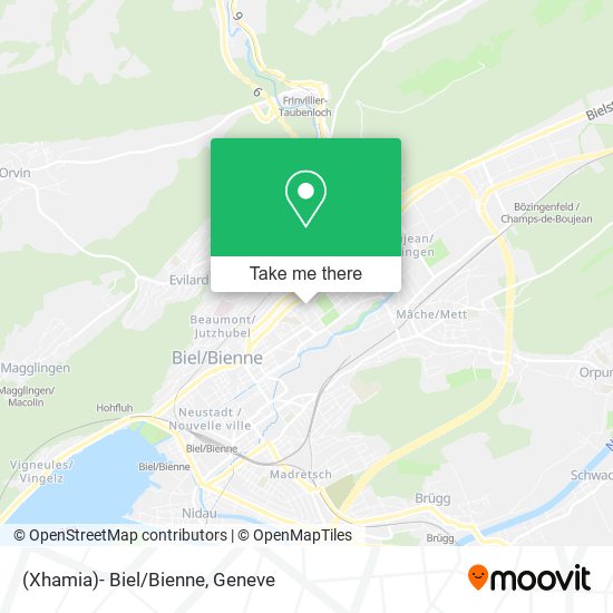 (Xhamia)- Biel/Bienne map