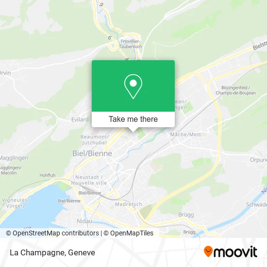 La Champagne map