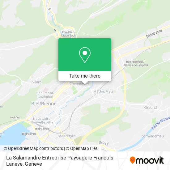 La Salamandre Entreprise Paysagère François Laneve map