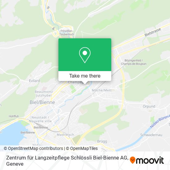 Zentrum für Langzeitpflege Schlössli Biel-Bienne AG map