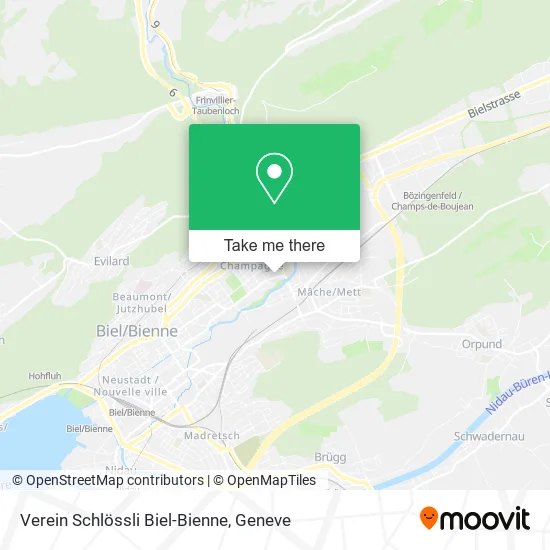 Verein Schlössli Biel-Bienne map
