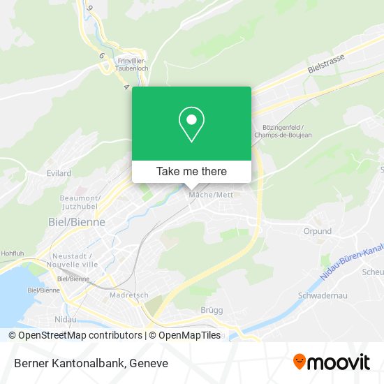 Berner Kantonalbank map