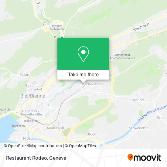 Restaurant Rodeo map