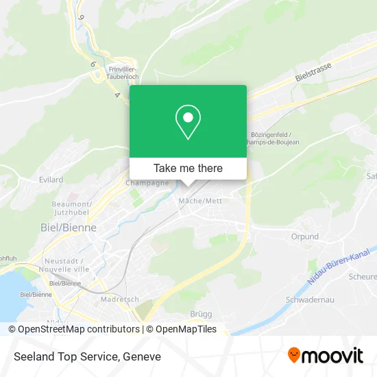 Seeland Top Service map