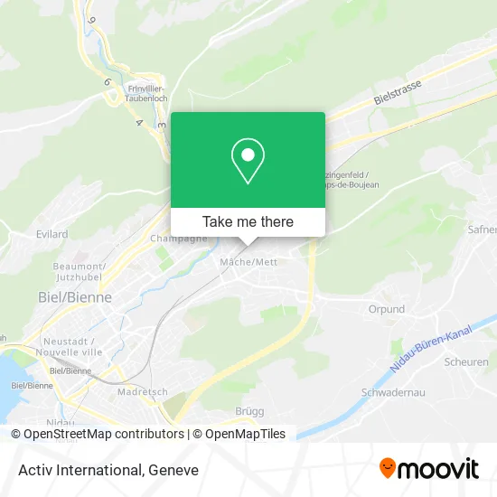 Activ International map