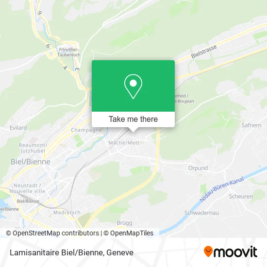 Lamisanitaire Biel/Bienne map