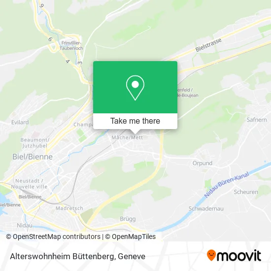 Alterswohnheim Büttenberg map