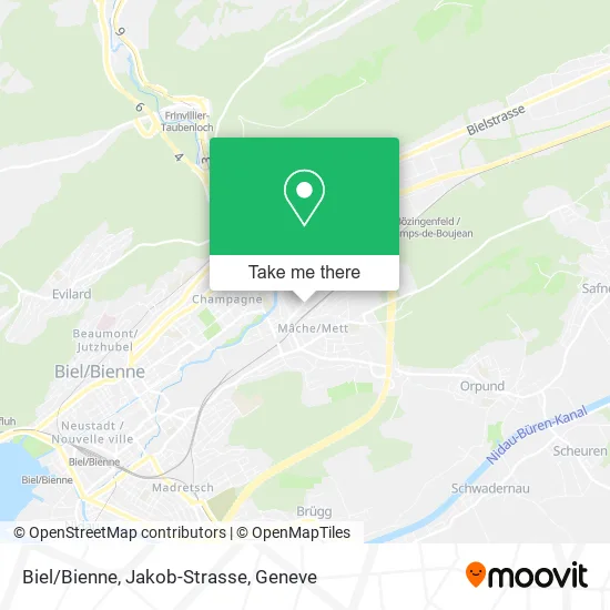 Biel/Bienne, Jakob-Strasse map