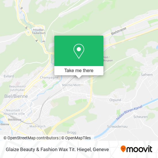 Glaize Beauty & Fashion Wax Tit. Hiegel map