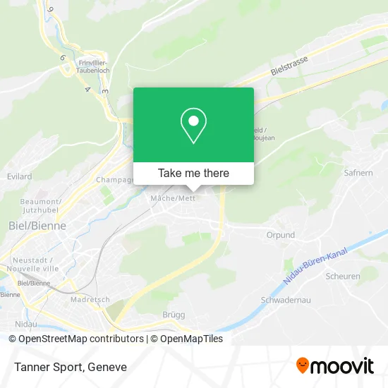 Tanner Sport map