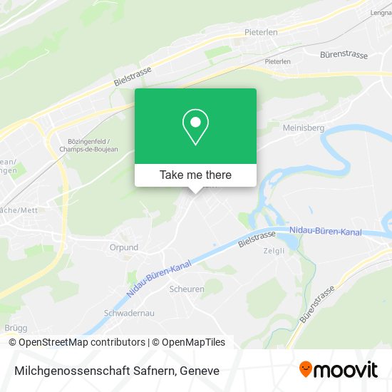 Milchgenossenschaft Safnern map