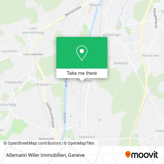 Allemann Wiler Immobilien map