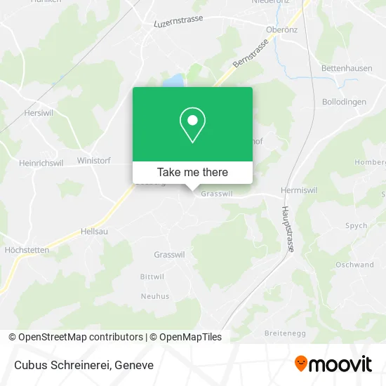 Cubus Schreinerei map