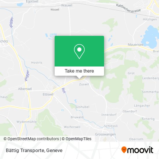 Bättig Transporte map