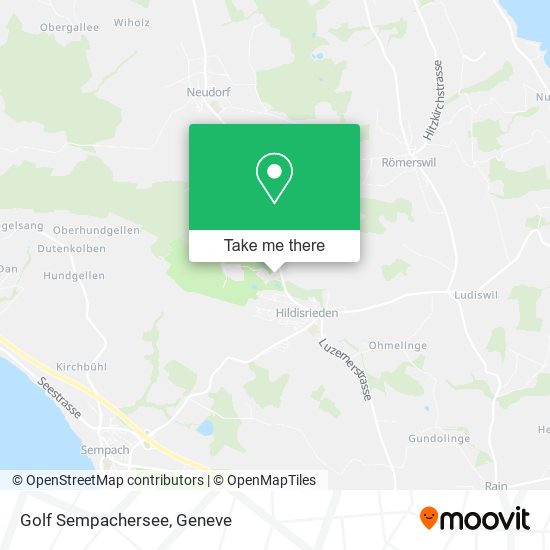 Golf Sempachersee map