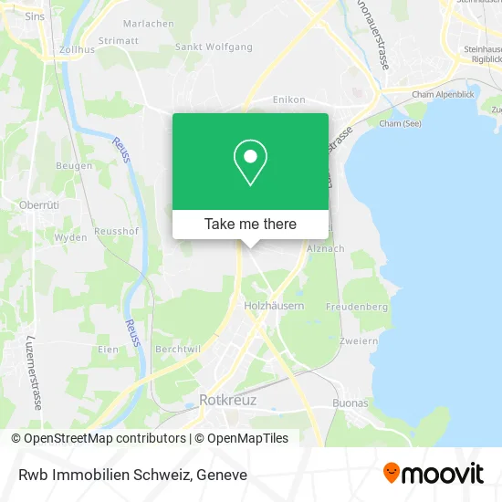 Rwb Immobilien Schweiz map