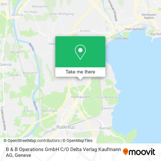 B & B Operations GmbH C / O Delta Verlag Kaufmann AG map