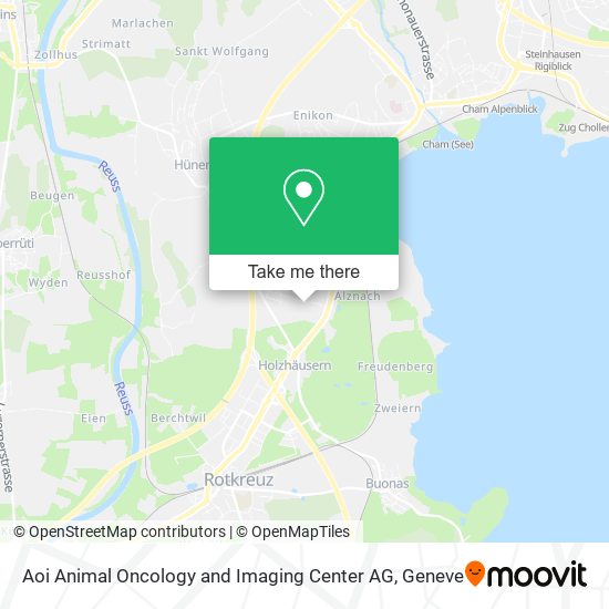 Aoi Animal Oncology and Imaging Center AG map