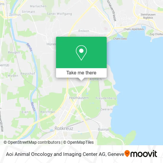 Aoi Animal Oncology and Imaging Center AG map