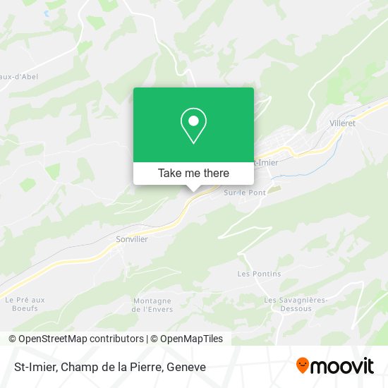 St-Imier, Champ de la Pierre map