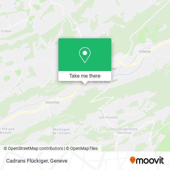 Cadrans Flückiger map